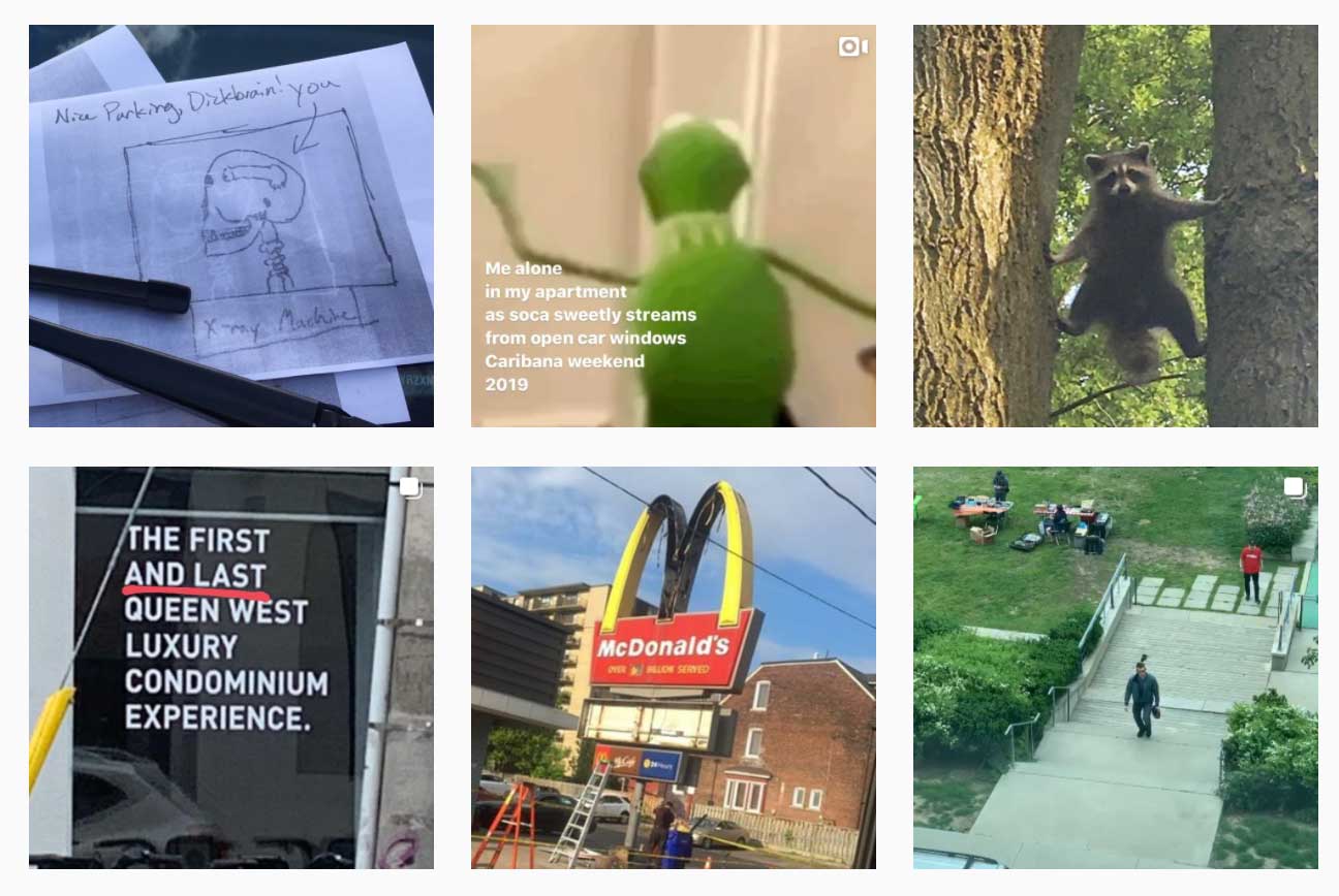 Quirky posts at Parkdale Life instagram account